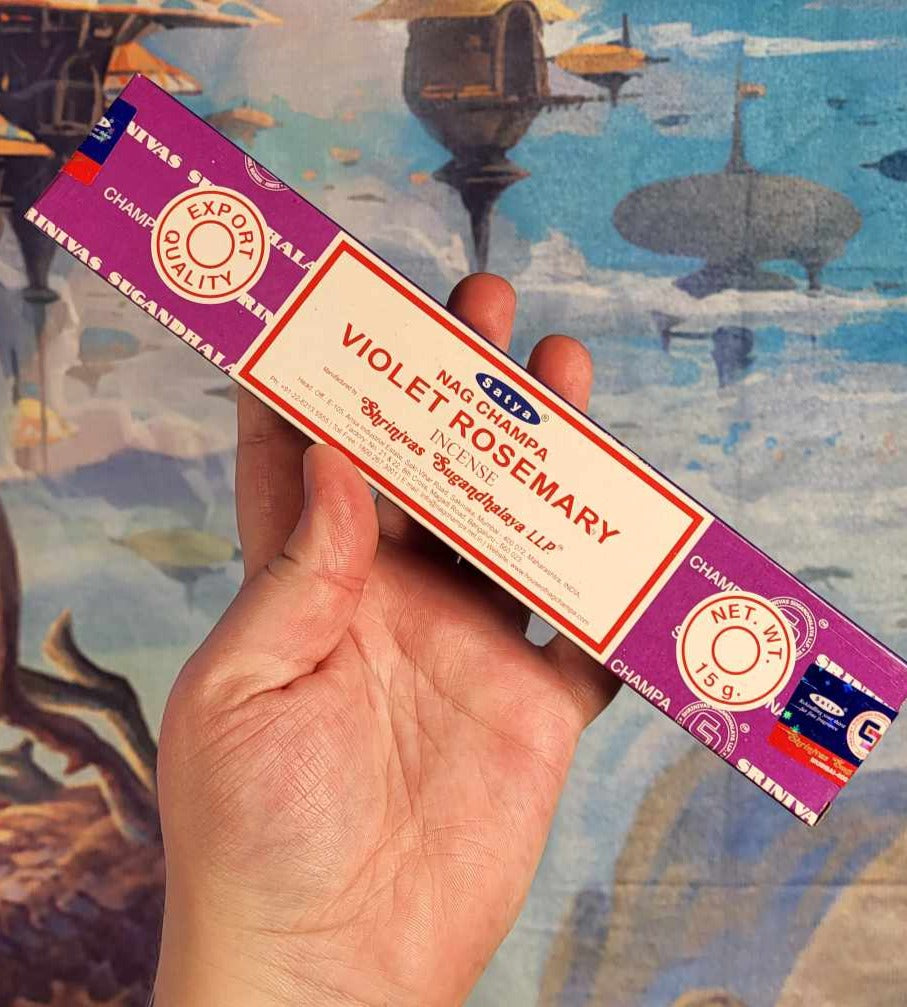 Satya Violet Rosemary Incense Stick 15g Box