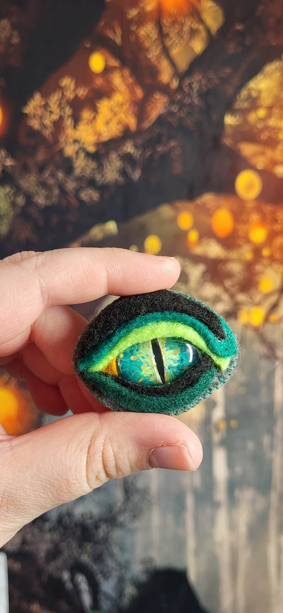 Hand-Painted Dragon Eye Pins