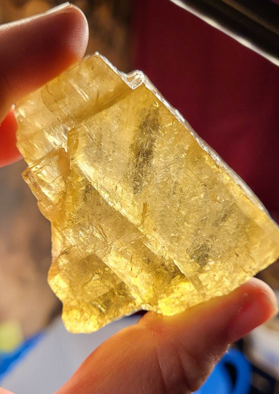 Honey Calcite Chunk