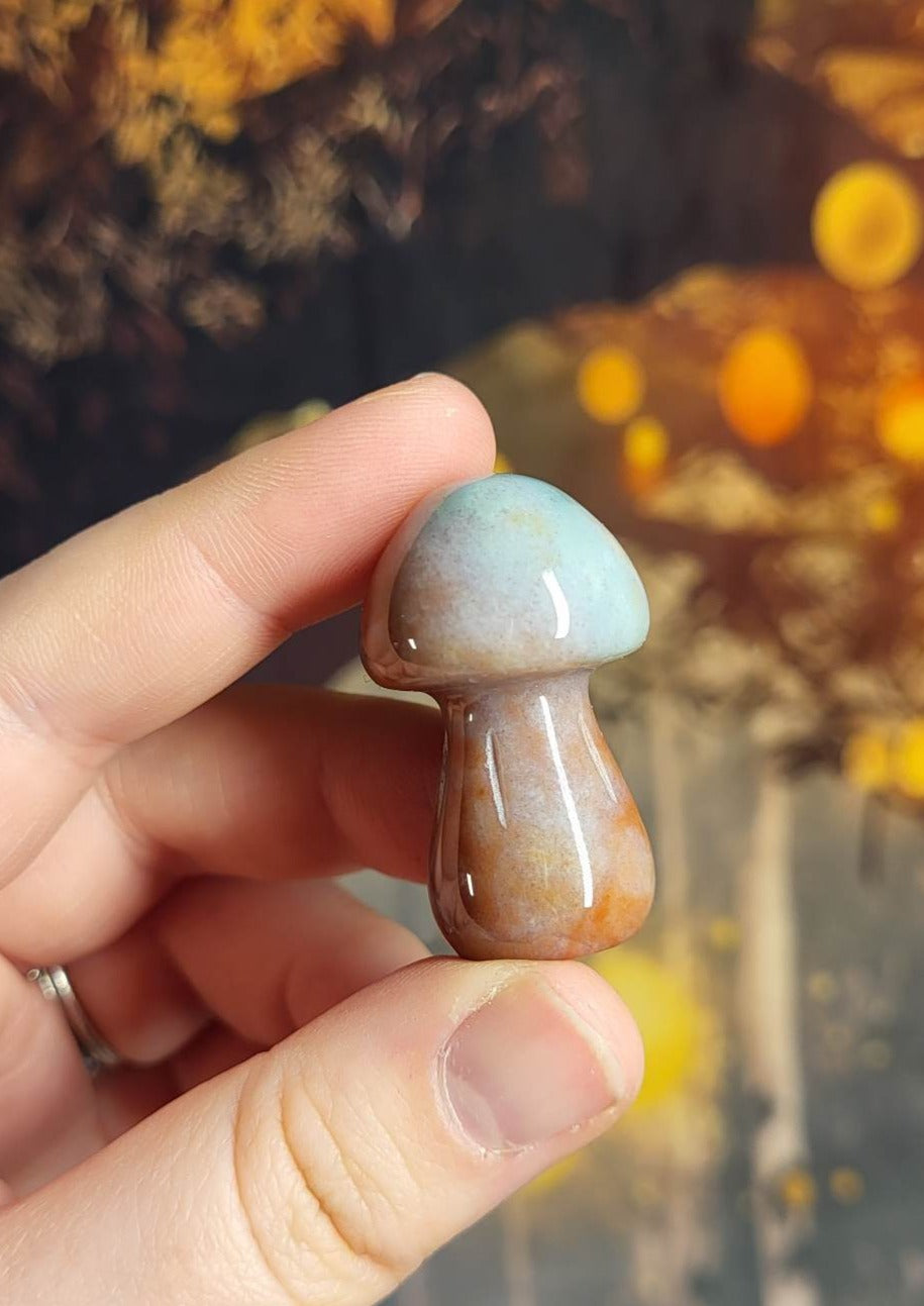 Ocean Jasper Mushroom Small