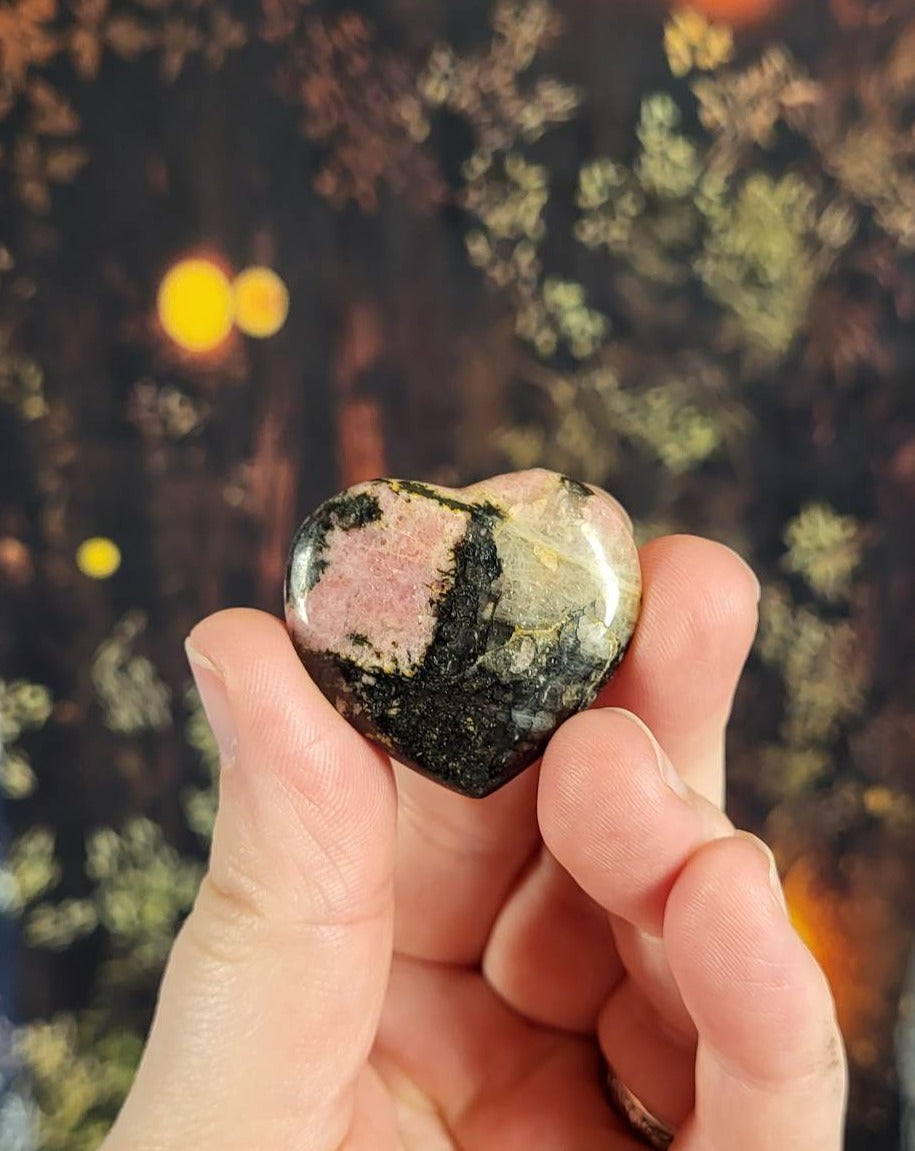 Rhodonite Small Heart