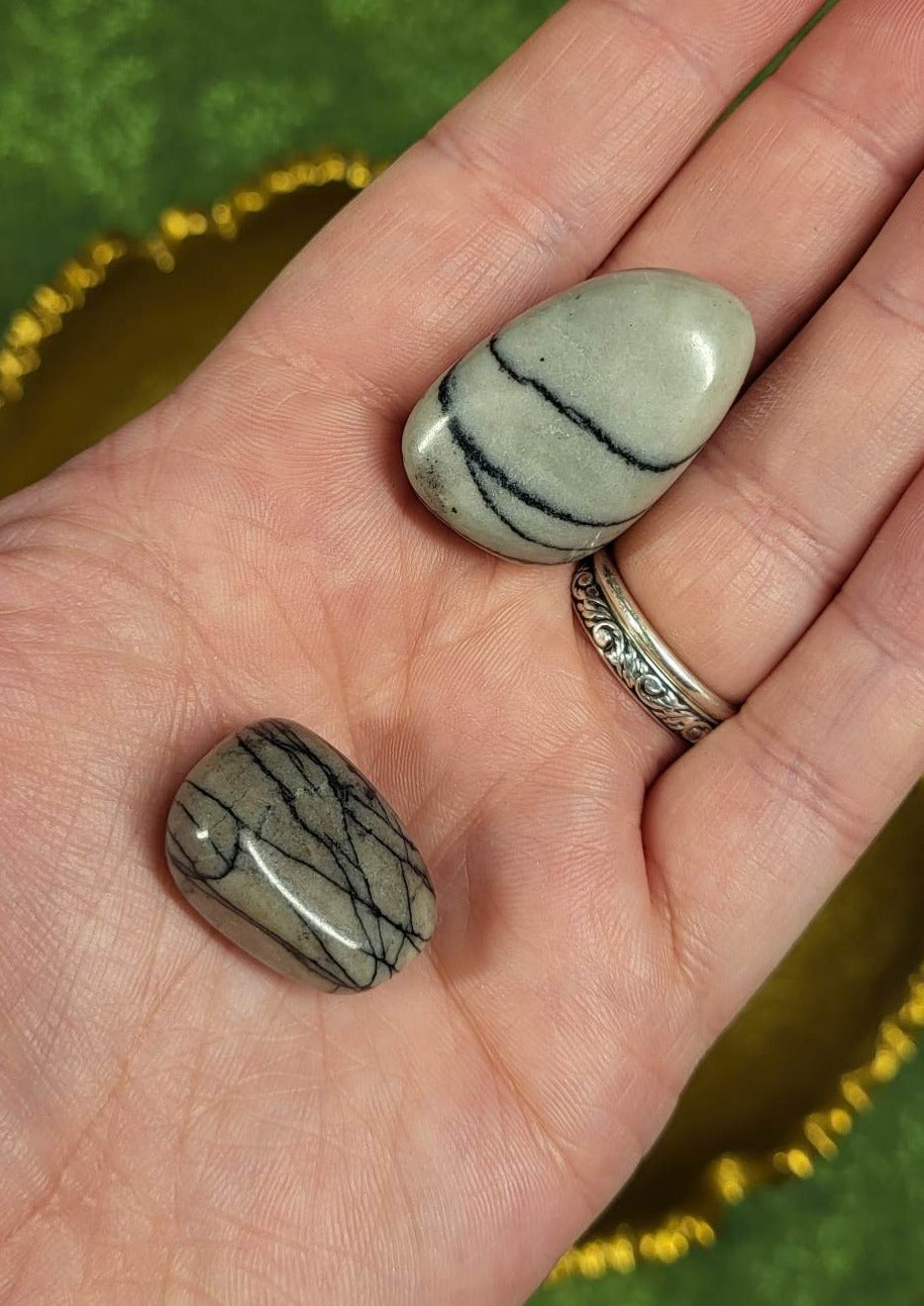 Spiderweb Jasper Tumble